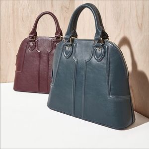 NWT  ‘Marlow’ Structured Dome Satchel Oxblood